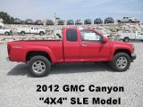 2012 Fire Red GMC Canyon SLE Extended Cab 4x4 #69461453