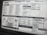 2012 GMC Canyon SLE Extended Cab 4x4 Window Sticker
