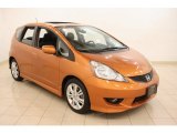 2009 Orange Revolution Metallic Honda Fit Sport #69461328