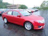 2012 Red Candy Metallic Ford Fusion SEL V6 AWD #69523509