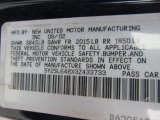 2003 Pontiac Vibe  Info Tag