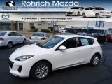 2012 Crystal White Pearl Mica Mazda MAZDA3 i Grand Touring 5 Door #69523473