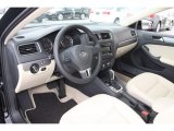2013 Volkswagen Jetta TDI Sedan Cornsilk Beige Interior