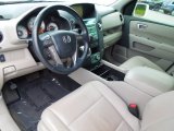 2010 Honda Pilot Touring Gray Interior