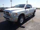 2012 Bright White Dodge Ram 2500 HD Laramie Longhorn Crew Cab 4x4 #69622391