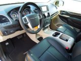 2013 Chrysler Town & Country Limited Black/Light Graystone Interior