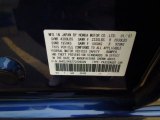 2007 TSX Color Code for Royal Blue Pearl - Color Code: B536P