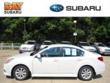 2010 Satin White Pearl Subaru Legacy 2.5i Premium Sedan #69657674