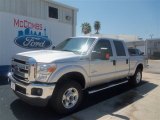 2012 Ingot Silver Metallic Ford F250 Super Duty XLT Crew Cab 4x4 #69657613