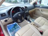2009 Volkswagen Jetta SE SportWagen Pure Beige Interior