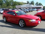 Bright Red Ford Mustang in 1992