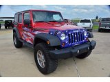 2011 Jeep Wrangler Unlimited Sport 4x4 Red, White and Blue