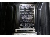 1986 Rolls-Royce Silver Spirit Mark I Info Tag
