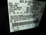 2011 Edge Color Code for Kona Blue Metallic - Color Code: L6