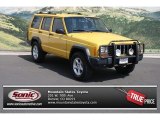 2000 Solar Yellow Jeep Cherokee Sport 4x4 #69727539