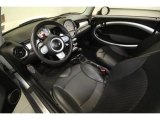 2009 Mini Cooper S Hardtop Punch Carbon Black Leather Interior