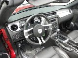 2011 Ford Mustang V6 Premium Convertible Charcoal Black Interior