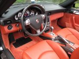 2008 Porsche 911 Turbo Cabriolet Black/Terracotta Interior