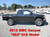 2012 Onyx Black GMC Canyon SLE Extended Cab 4x4 #69792170
