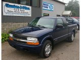 2000 Indigo Blue Metallic Chevrolet S10 LS Extended Cab 4x4 #69791907