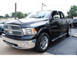 2011 Brilliant Black Crystal Pearl Dodge Ram 1500 Laramie Crew Cab 4x4 #69791895