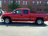 1999 Victory Red Chevrolet Silverado 1500 LS Extended Cab 4x4 #69791852