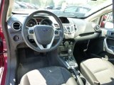 2011 Ford Fiesta SES Hatchback Charcoal Black/Blue Cloth Interior