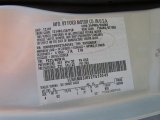 2002 Town Car Color Code for Silver Frost Metallic - Color Code: TS