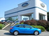 2012 Blue Candy Metallic Ford Focus SEL Sedan #69841101