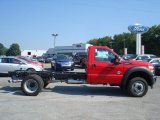 2012 Vermillion Red Ford F550 Super Duty XL Regular Cab 4x4 Chassis #69841097