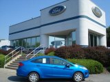 2013 Blue Candy Ford Fiesta SE Sedan #69841093