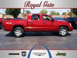 2006 Inferno Red Crystal Pearl Dodge Dakota SLT Quad Cab 4x4 #69841758