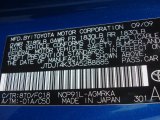 2010 Yaris Color Code for Blazing Blue Pearl - Color Code: 8T0