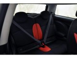 2008 Mini Cooper S Hardtop Rooster Red Leather/Carbon Black Interior