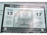 2012 Nissan Titan SV King Cab 4x4 Window Sticker