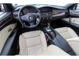 2010 BMW 5 Series 550i Sedan Cream Beige Interior