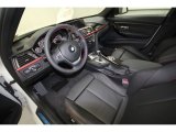 2012 BMW 3 Series 328i Sedan Black/Red Highlight Interior