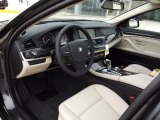 2013 BMW 5 Series 535i Sedan Oyster/Black Interior