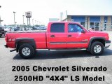 2005 Victory Red Chevrolet Silverado 2500HD LS Crew Cab 4x4 #69949727