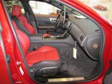 2012 Jaguar XF XFR Warm Charcoal/Red Zone Interior