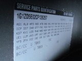 2012 Malibu Color Code for Mocha Steel Metallic - Color Code: 706S