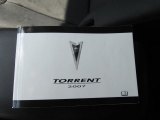 2007 Pontiac Torrent  Books/Manuals