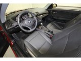 2009 BMW 1 Series 128i Coupe Black Interior