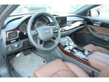 2013 Audi A8 L 4.0T quattro Nougat Brown Interior