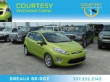 2011 Lime Squeeze Metallic Ford Fiesta SES Hatchback #69998024