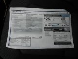 2013 Volkswagen Passat 2.5L S Window Sticker