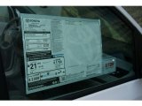 2013 Toyota Sienna XLE Window Sticker