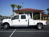 2004 Oxford White Ford F550 Super Duty Lariat Crew Cab 4x4 Dually Chassis #6964354