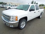 2013 Summit White Chevrolet Silverado 1500 LT Crew Cab 4x4 #69997889