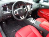 2013 Dodge Charger R/T Black/Red Interior